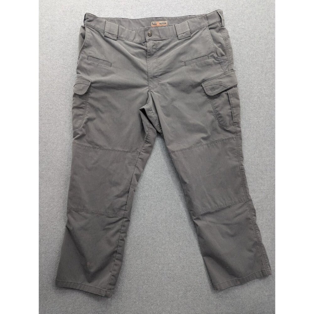 5.11 Tactical Pants Mens 42x30 Gray Cargo Ripstop Utility Workwear Outdoor